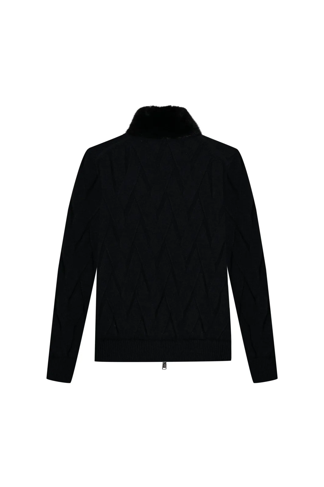 Cashmere Serenità Jacket with Mink Collar - Image 4